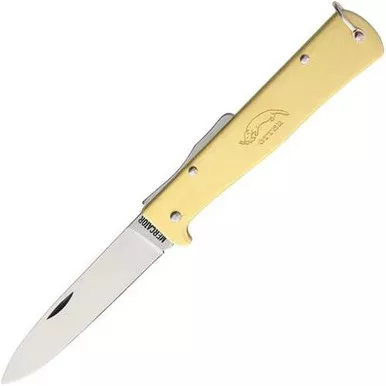 OTTER Mercator Brass Large Carbon Steel Folding Knife