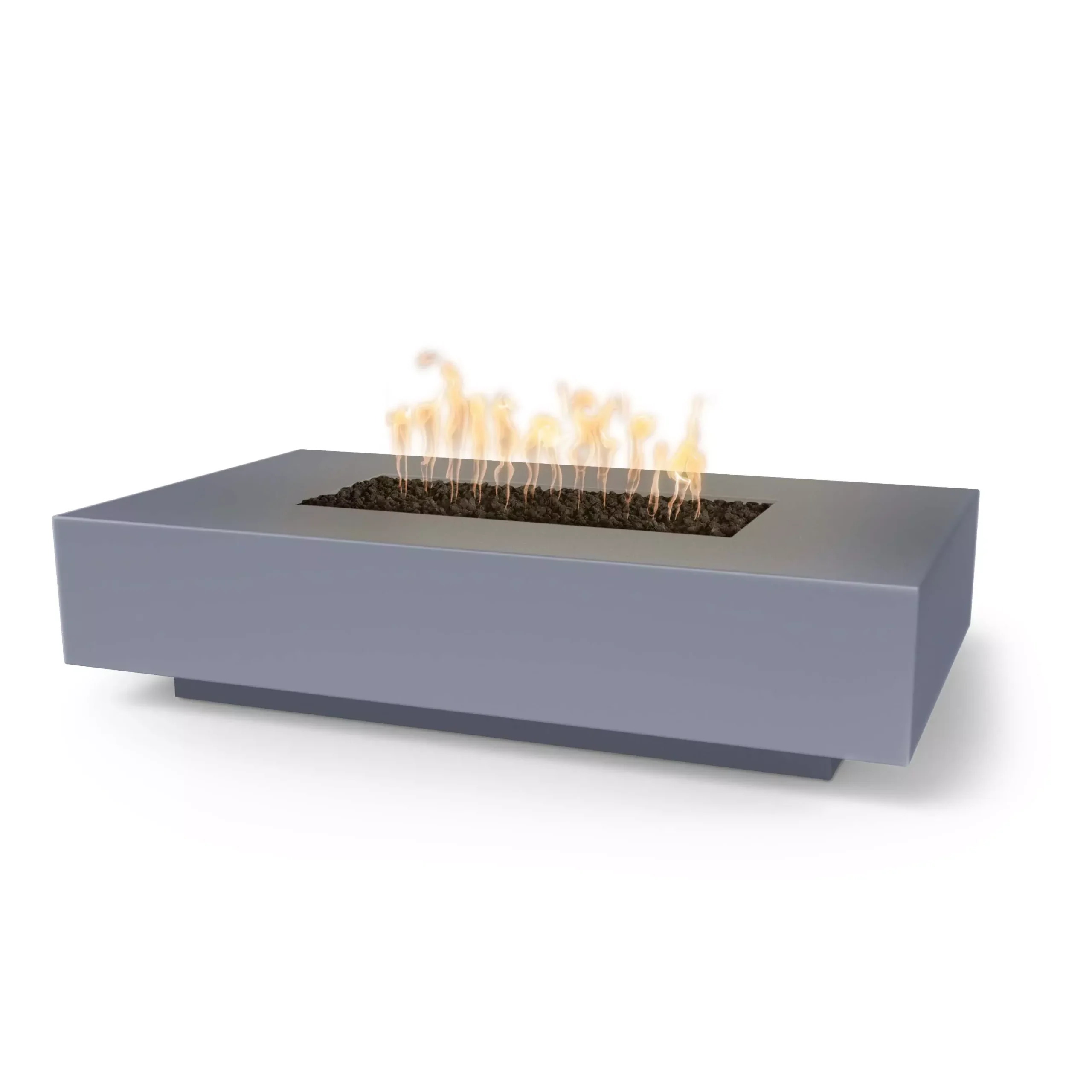 The Outdoor Plus Cabo Linear Concrete Fire Pit plus Free Cover
