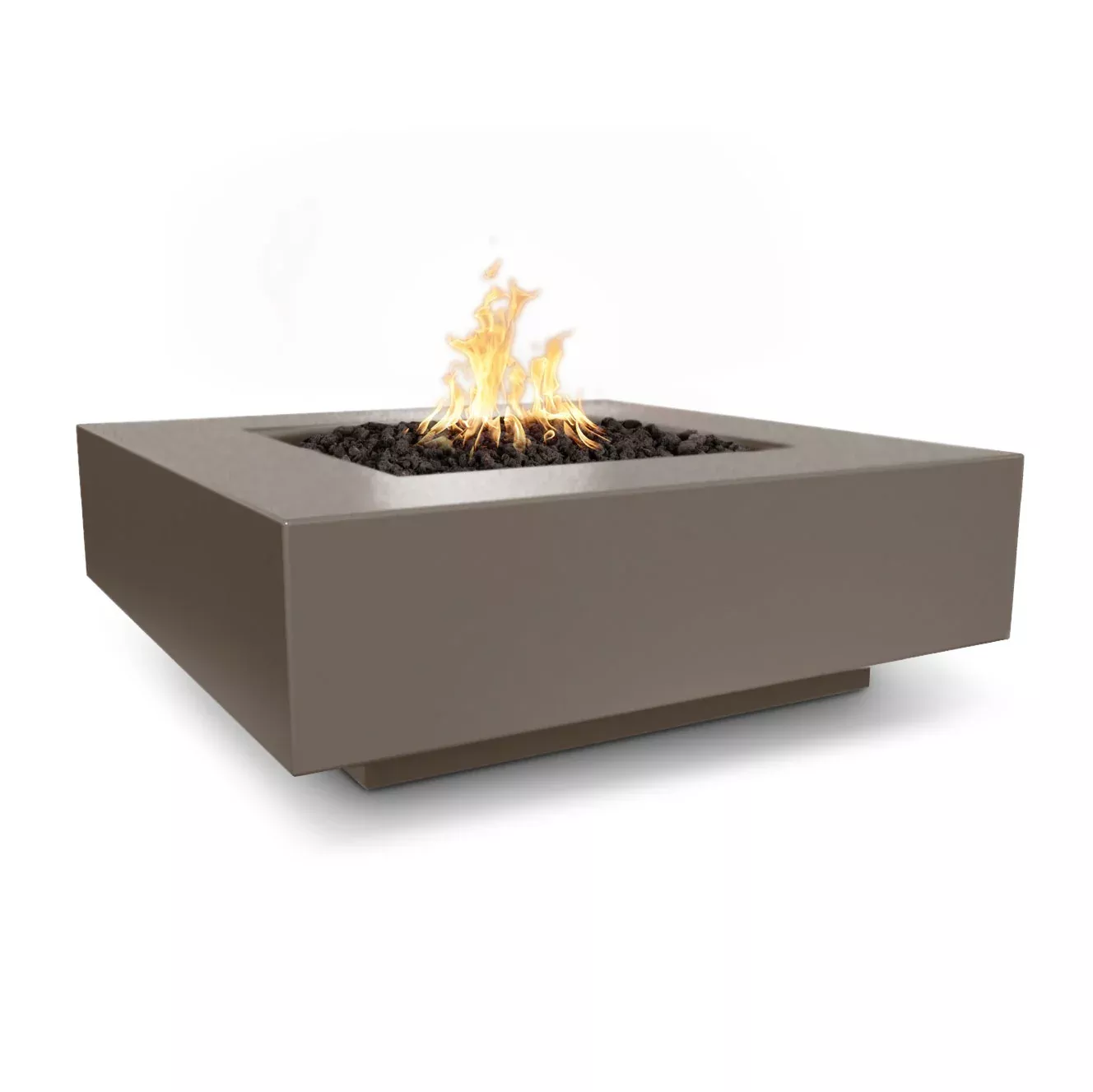 The Outdoor Plus Cabo Square Concrete Fire Pit plus Free Cover