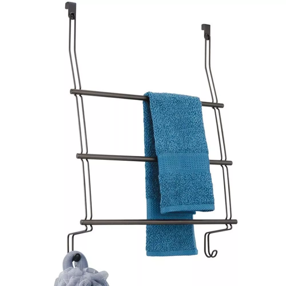 Over Door 3 Bar Towel Rack - Bronze