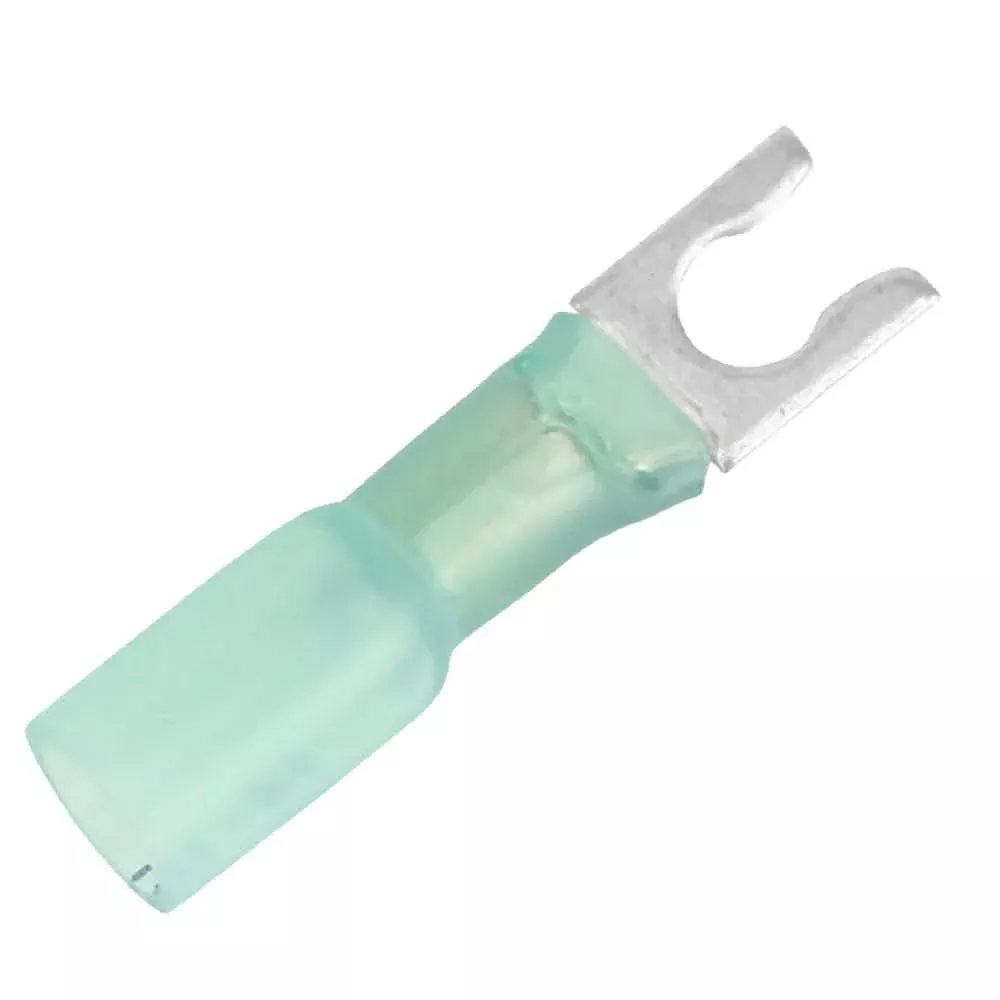 Pacer 16-14 AWG Heat Shrink Spade Terminal - #8 Stud Size - 25 Pack - TE14-8SLF-25