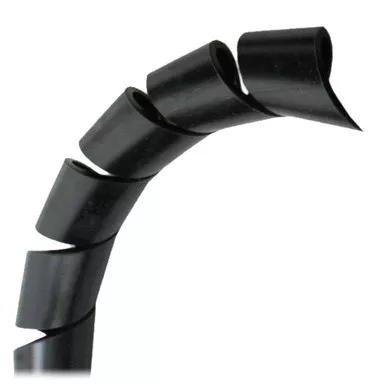 Pacer 3/8-Inch Black Spiral Wrap, 100-Foot Roll