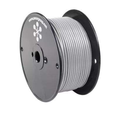 Pacer Grey 10 AWG Primary Wire, 250-Foot Spool