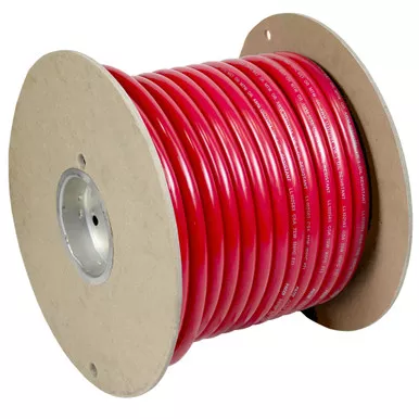 Pacer Red 1/0 AWG Battery Cable, 100-Foot Spool