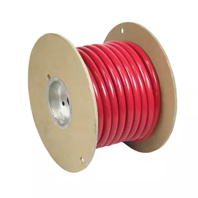 Pacer Red 2/0 AWG Battery Cable, 25-Foot Spool