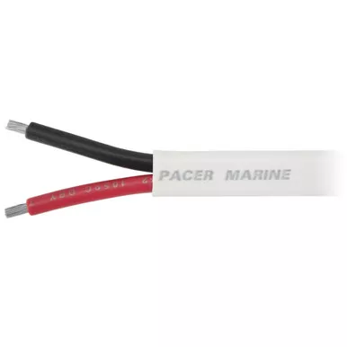 Pacer Red/Black 10/2 AWG Flat Duplex Cable, 100-Foot