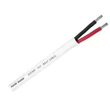 Pacer Red/Black 14/2 AWG Round Duplex Cable, 250-Foot