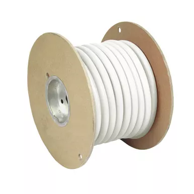 Pacer White 2 AWG Battery Cable, 50-Foot Spool