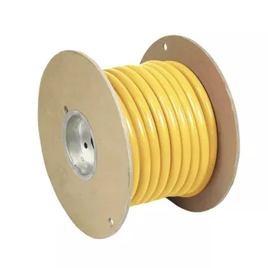 Pacer Yellow 4 AWG Battery Cable, 25-Foot Spool