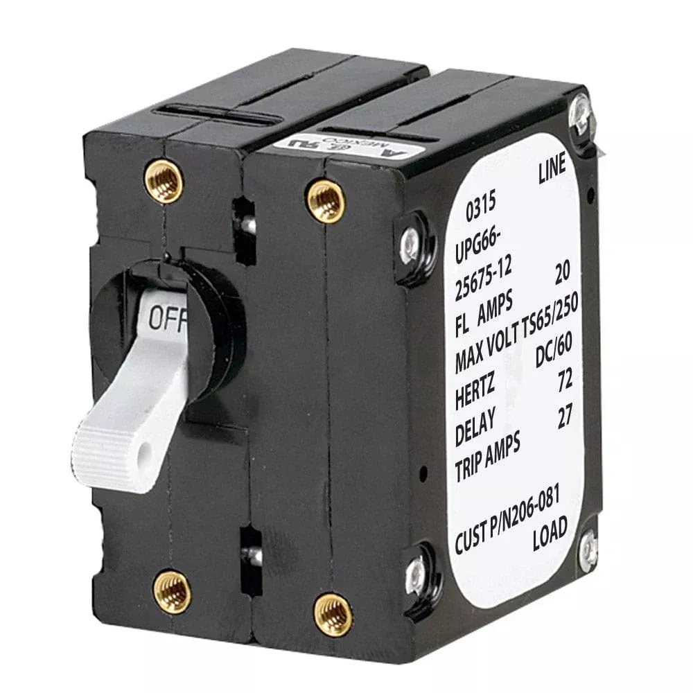 Paneltronics ‘A’ Frame Magnetic Circuit Breaker – 40 Amps – Double Pole