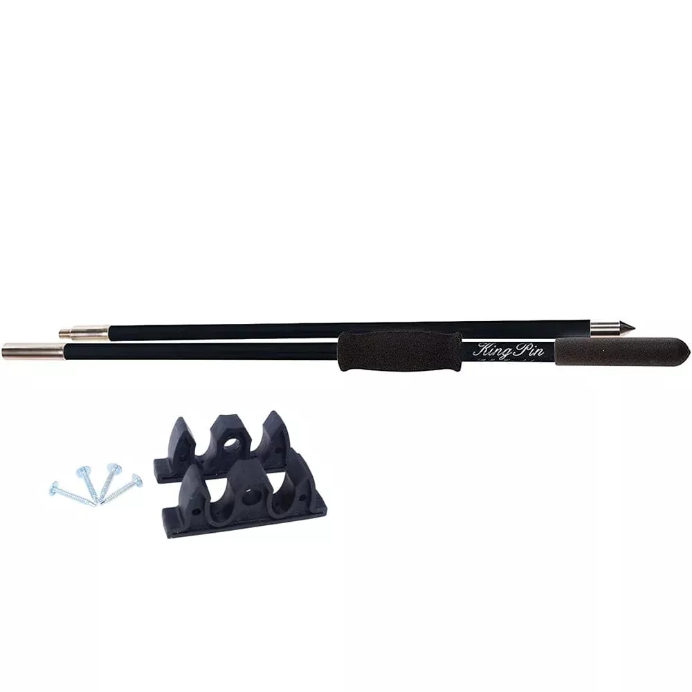 Panther 10 King Pin Anchor Pole – 2-Piece – Black