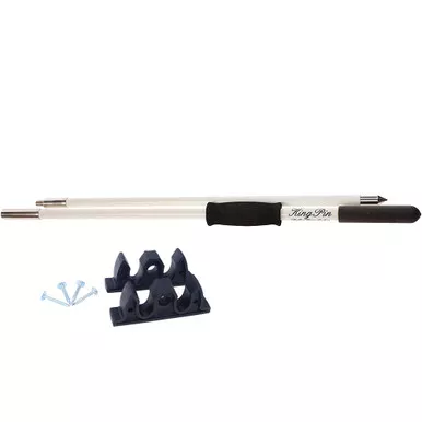 Panther 12-Foot King Pin 2-Piece Anchor Pole White