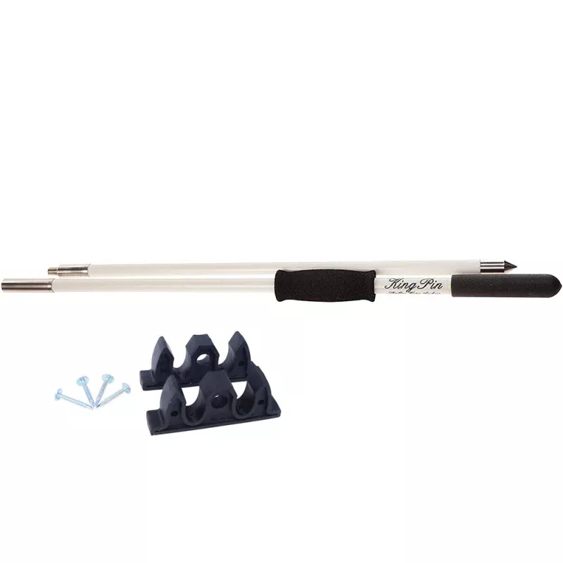 Panther 12 King Pin Anchor Pole – 2-Piece – White