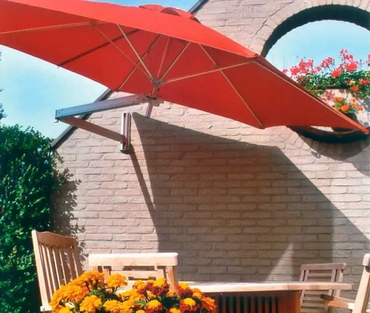 Paraflex Single Arm Wall Mounted Umbrella - Classic Style