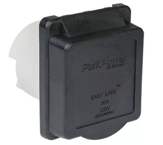 ParkPower 30 Amp Power Inlet Black• 30ARVIB