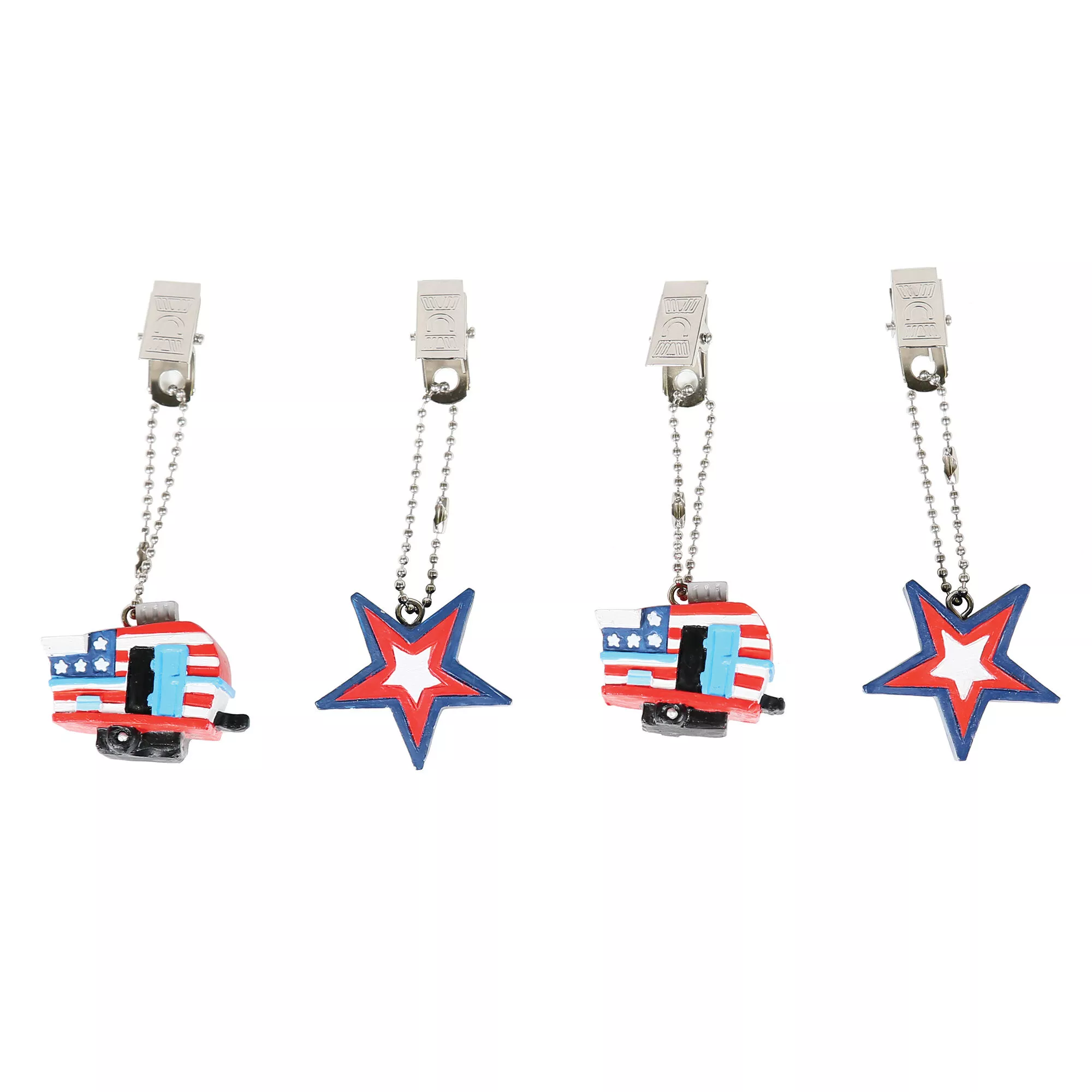 Patriotic Tablecloth Weights, Set of 4
