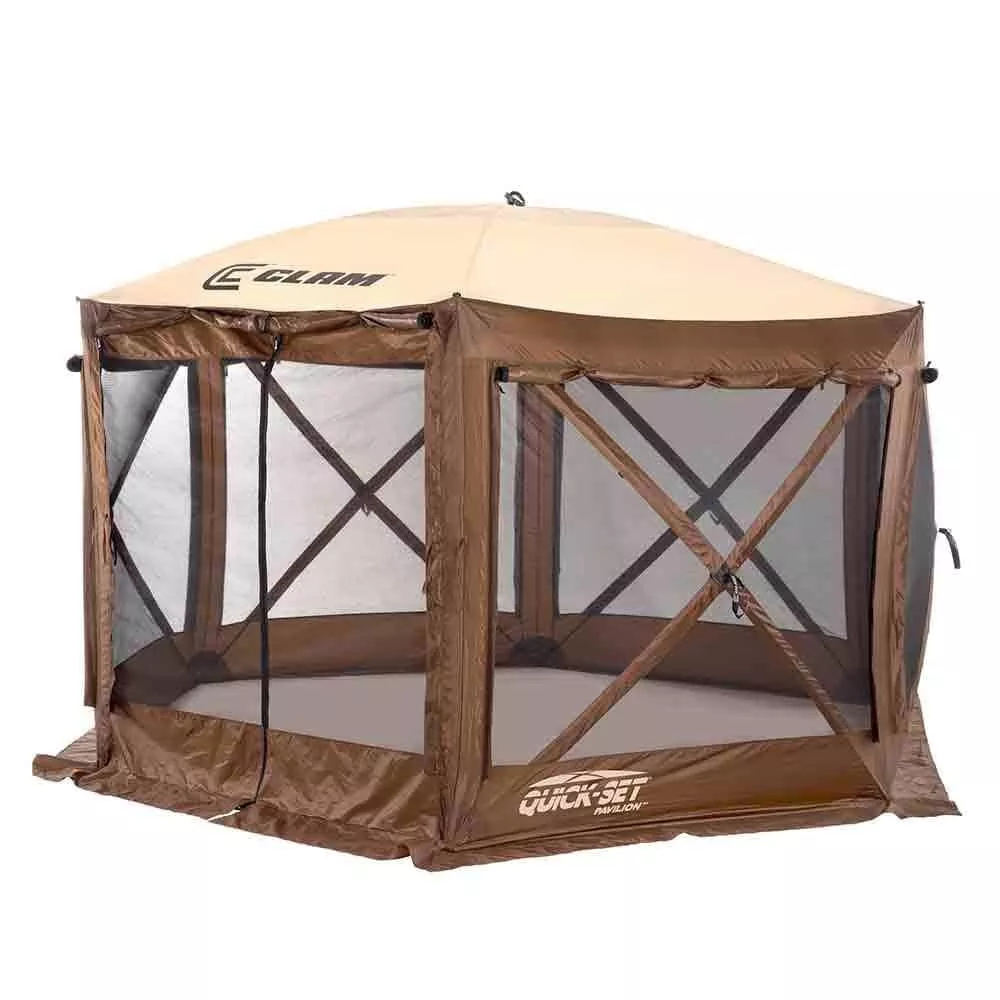 Pavilion Screen Shelter - 6 side DLX - Zip Down Sides