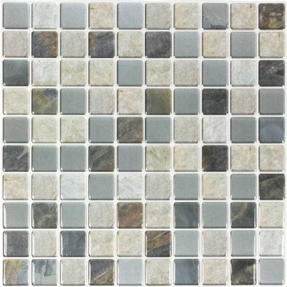 Peel and Stick Mosaic Wall Tiles, Sequoia- 5 Pack