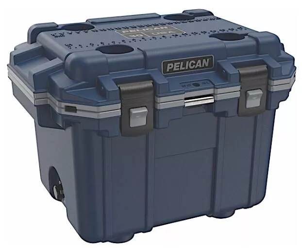 Pelican 30-Quart Elite Cooler – Pacific Blue/Gray• 30Q-1-PACBLUGRY