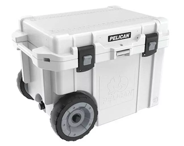 Pelican 45-Quart Elite Wheeled Cooler – White• 45QW-1-WHT