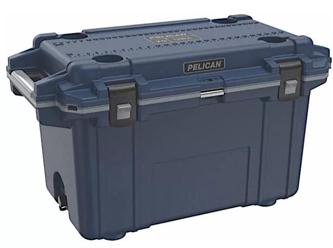 Pelican 70-Quart Elite Cooler – Pacific Blue/Gray• 70Q-1-PACBLUGRY