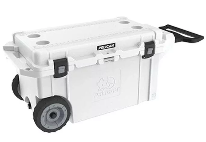 Pelican 80-Quart Elite Wheeled Cooler – White• 80QW-1-WHT