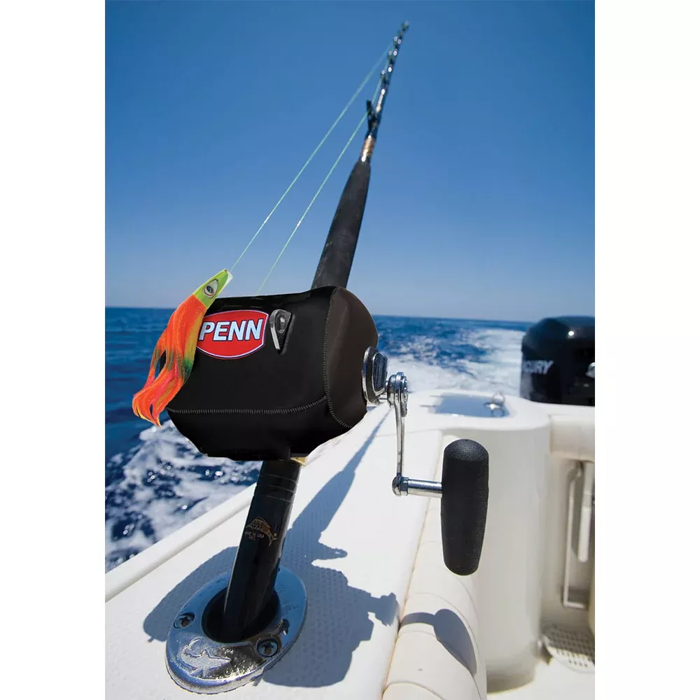PENN Neoprene Conventional Reel Cover – MEDRC – Black – Medium [1178862]