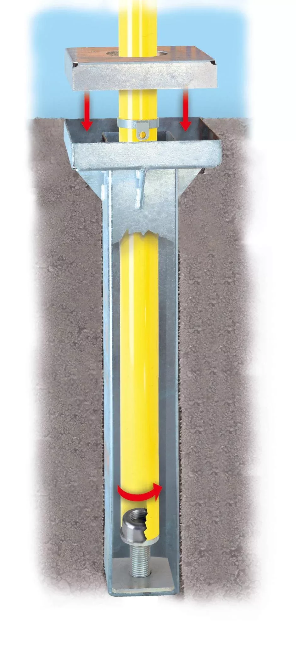 PerfectGoal Adjustable Height Ground Sleeves