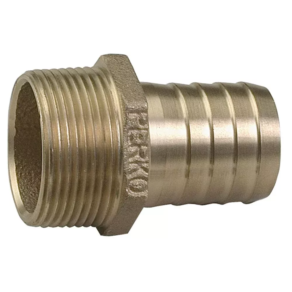 Perko 1-1/4″ Pipe to Hose Adapter Straight Bronze MADE IN THE USA