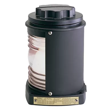 Perko Black Plastic Stern Light, Gray Tinted Lens