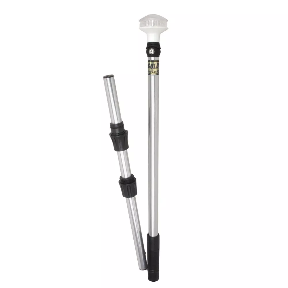Perko Omega Series Universal LED Pole Light - 48" w/Fold In Half Pole - 1348DP6CHR