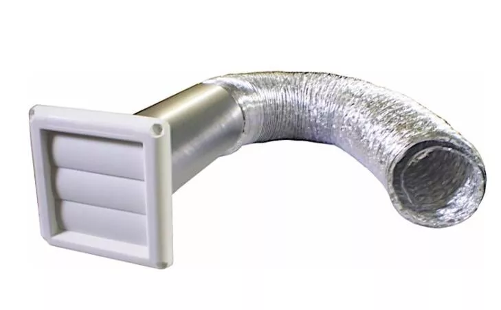 Pinnacle Outside RV Dryer Vent Kit - White• 18-1059