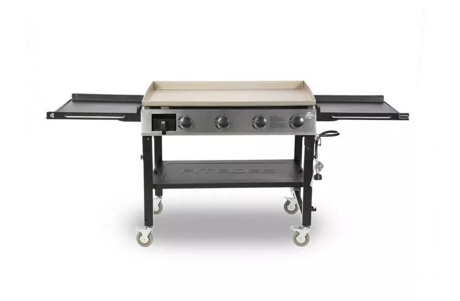 Pit Boss 4-Burner Griddle with 2 Folding Side Shelves• 10555
