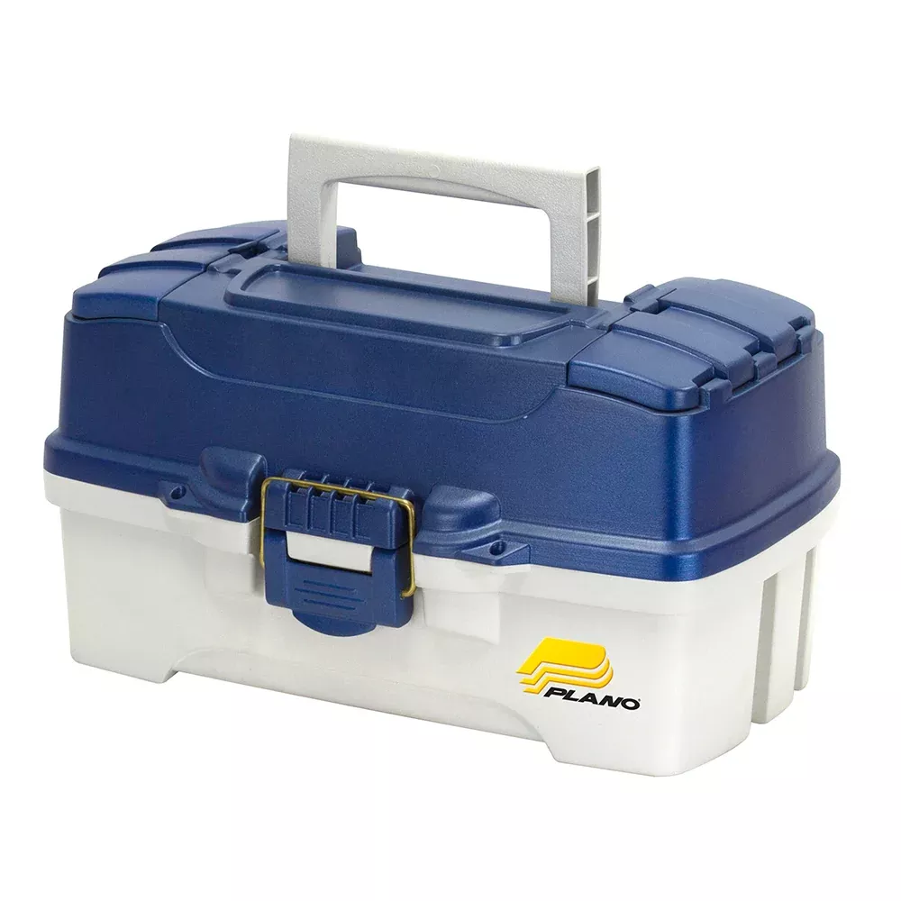 Plano 2-Tray Tackle Box w/Duel Top Access – Blue Metallic/Off White [620206]
