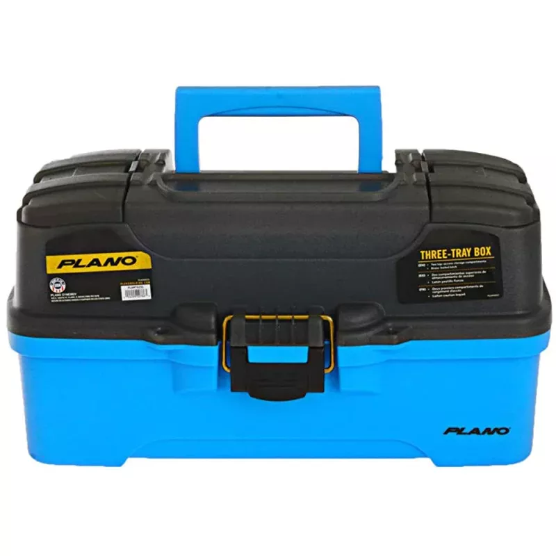 Plano 3-Tray Tackle Box w/Dual Top Access – SmokeBright Blue