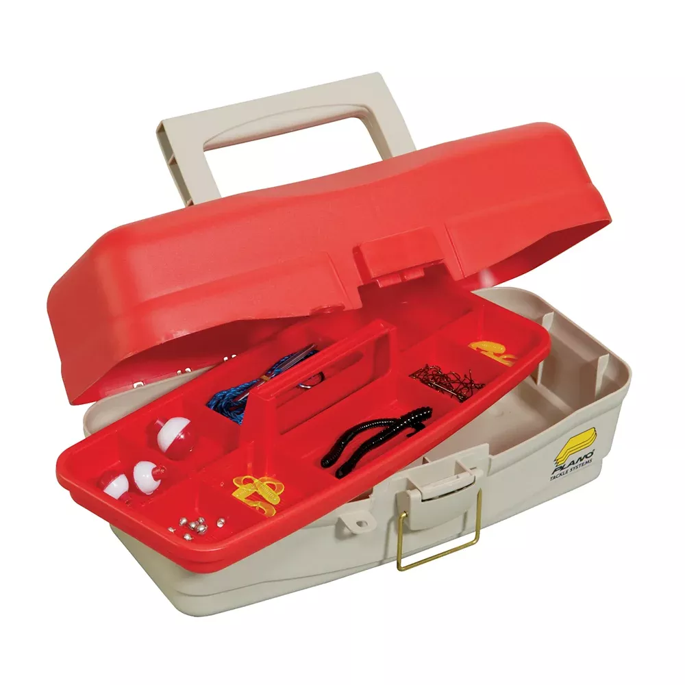 Plano Take Me Fishing Tackle Kit Box – Red/Beige [500000]