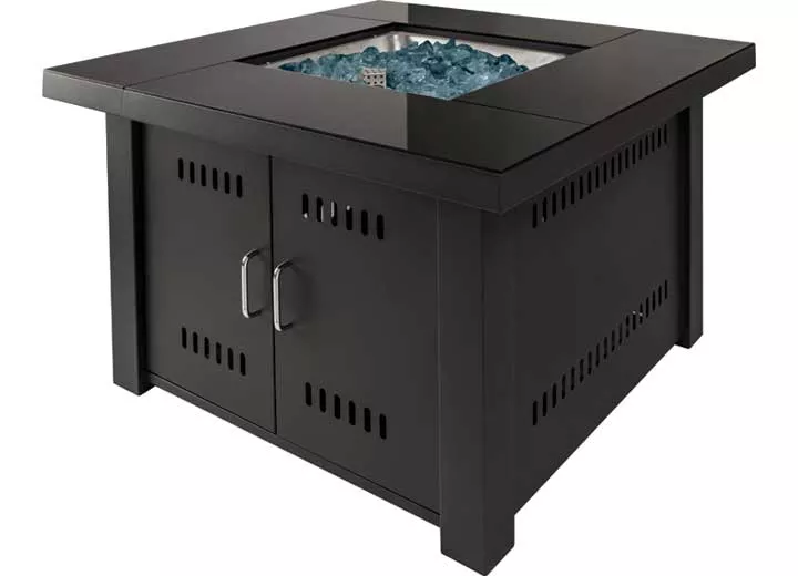 Pleasant Hearth 38″ Sheridan Propane Fire Pit Table – Black• OFG444T