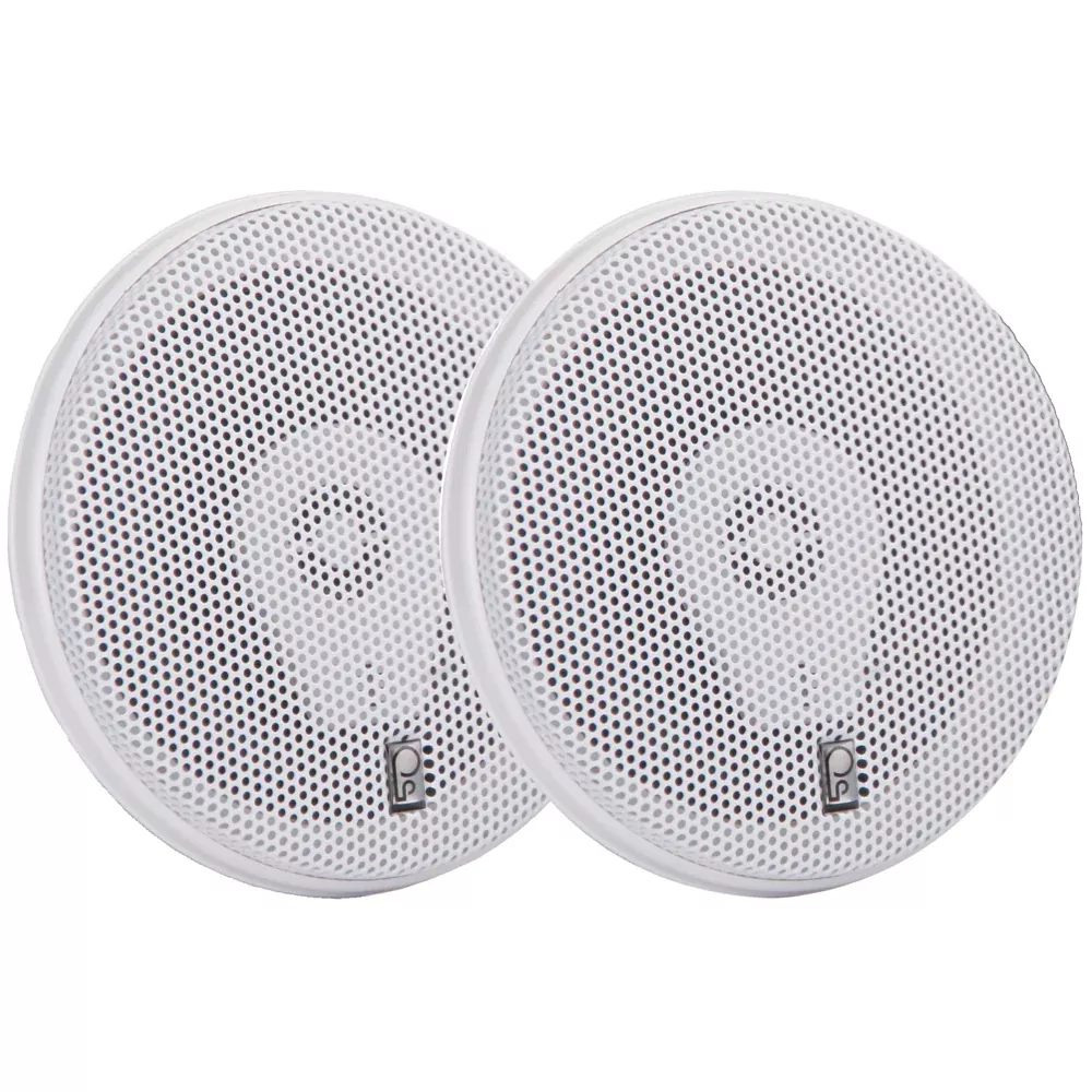 Poly-Planar MA-8505B 5″ 200 Watt Titanium Series Speakers – White | MA8505W