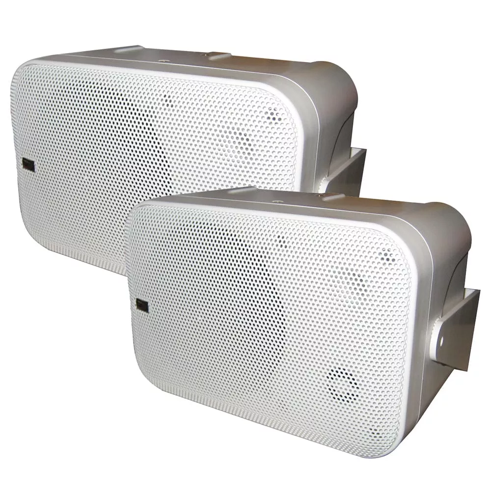 Poly-Planar MA-9060 100 Watt Box Speakers – White