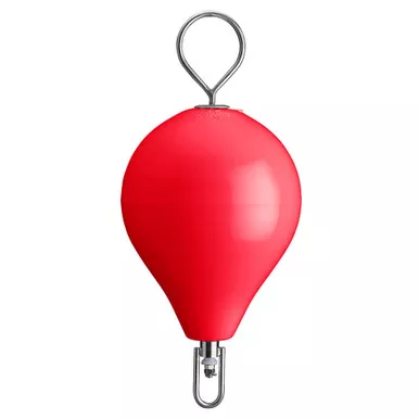 Polyform 13.5in CM Mooring Buoy w/Stainless Iron - Red