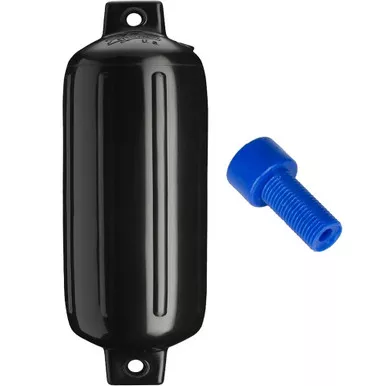 Polyform G-5 Twin Eye Fender with Adapter - Black