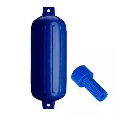 Polyform G-6 Twin Eye Fender - Cobalt Blue w/Adapter