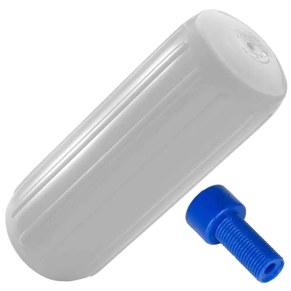 Polyform HTM-2 Fender 8.5" x 20.5" - White w/Adapter - HTM-2-WHITE