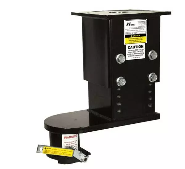 PopUp 9" Offset 5th Wheel Gooseneck Adapter, Adjustable Height 12.5"-16.5"• RV2