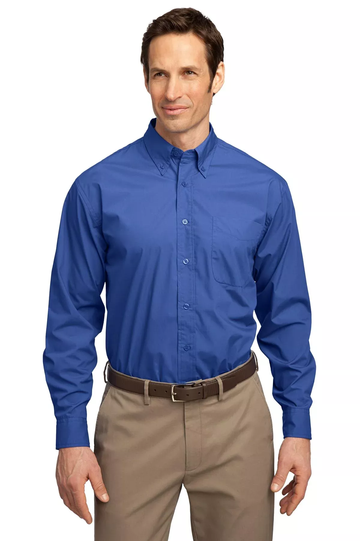 Port Authority Men's Long Sleeve Easy Care, Soil Resistant Shirt