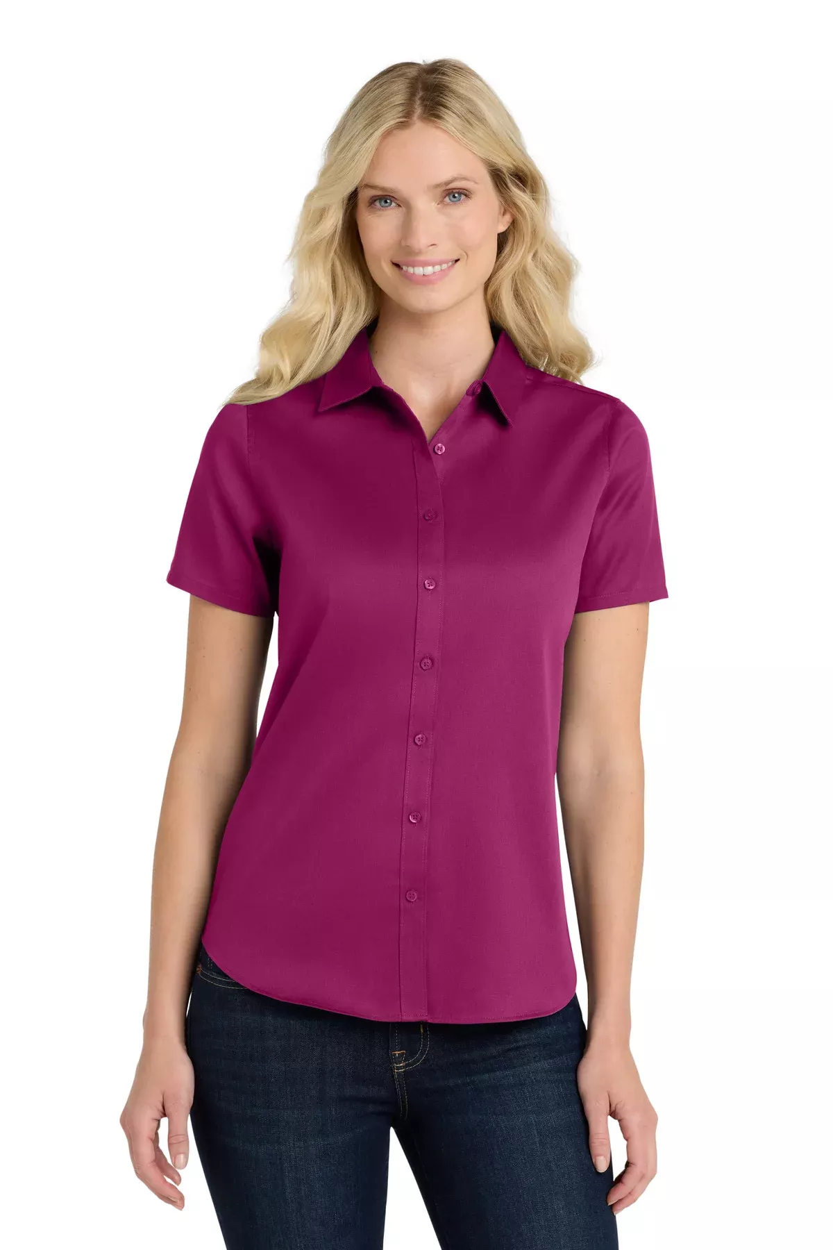 Port Authority Women’s Short Sleeve SuperPro ReactTwill Shirt