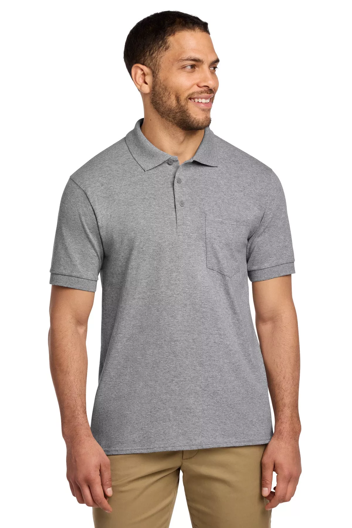 Port & Co Men's Core Blend Jersey Knit Pocket Polo