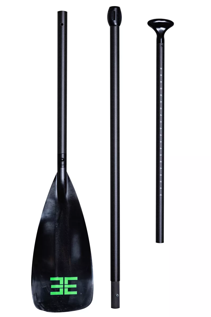 Premium 3 Piece Adjustable Carbon Shaft Travel Paddle