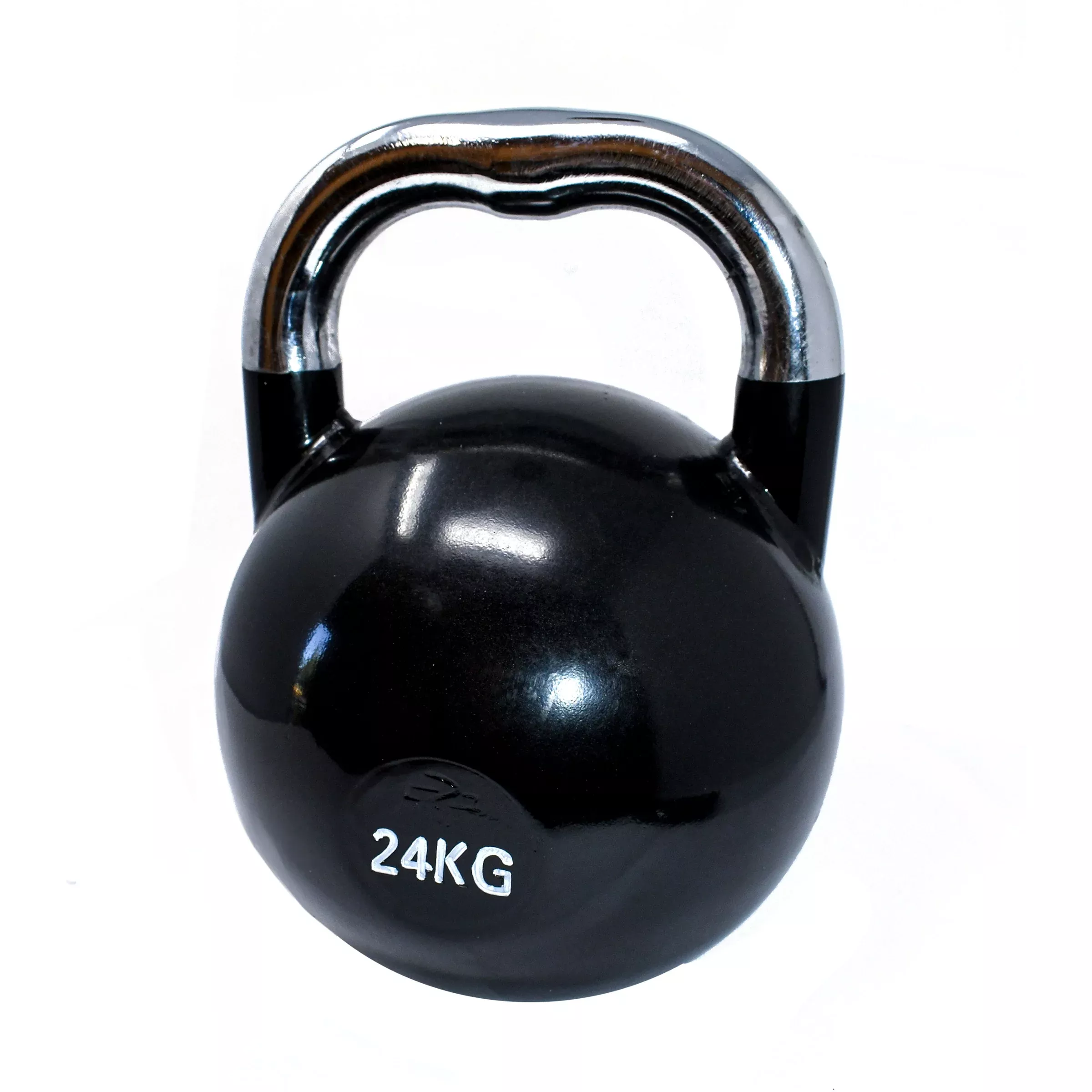 Premium Coated Steel Kettlebell – 53 lbs (24 kg) – Black