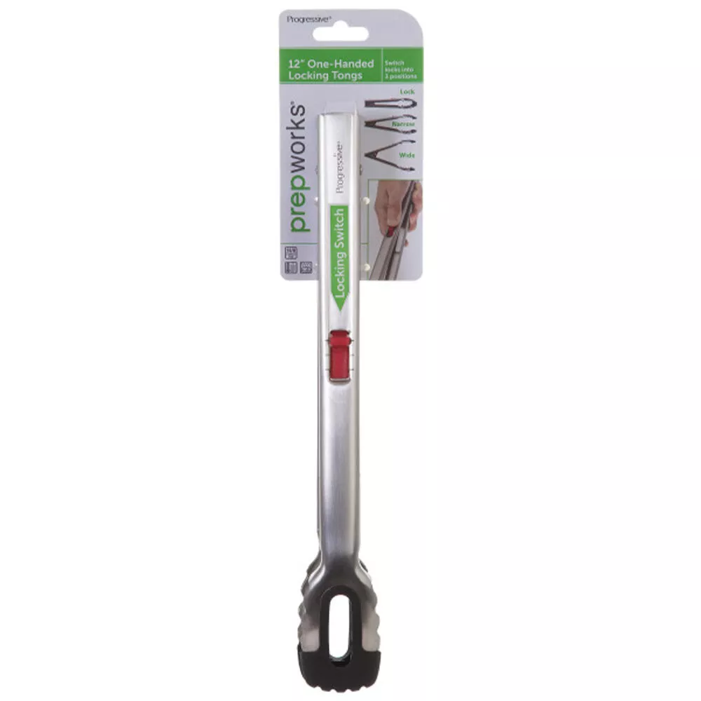 Prep Solutions 12" One-Handed Locking Tongs